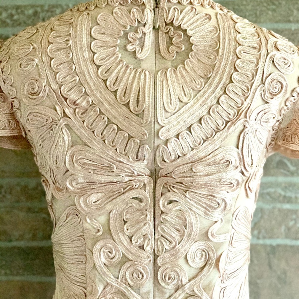 JS Collections Blush Soutache Dress - Picture 5 of 6